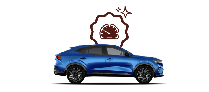 Faible kilométrage icône couleur