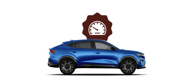 Faible kilométrage icône blanc