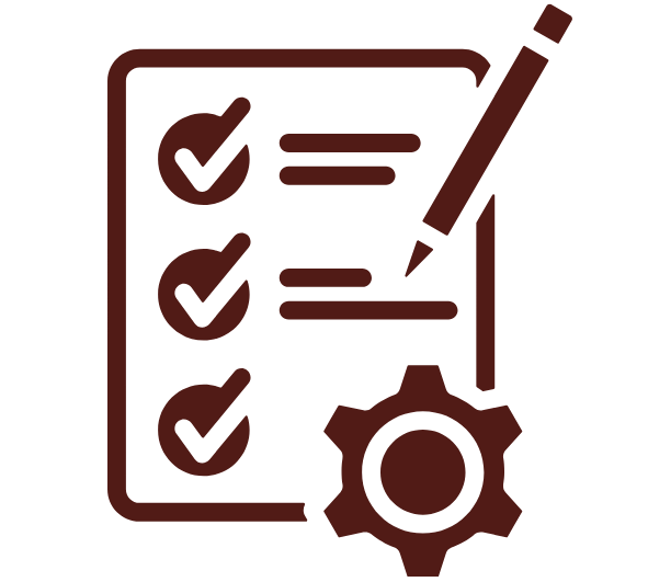 Avec ou sans contrôle technique icône couleur